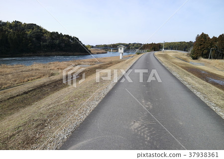 Landscape from the Kawauchi River riverbed Landscape from the Kawauchi River riverbed 37938361