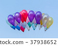 colorful balloons with blue sky background 37938652