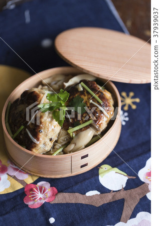 Japanese style hamburger's waffle box 37939037