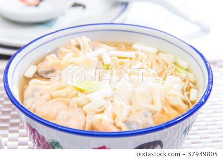 noodles with meat in soup noodles with meat in soup 37939805
