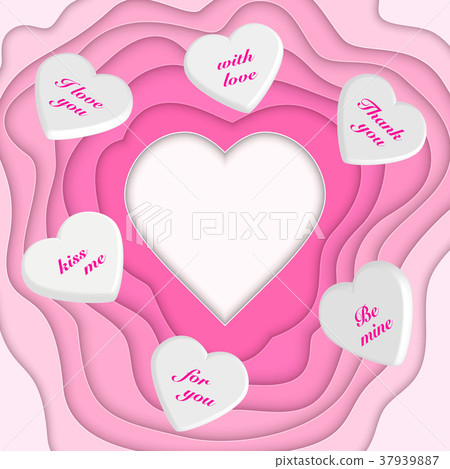 paper cut heart and 3d hearts paper cut heart and 3d hearts 37939887