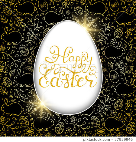 Floral easter card Floral easter card 37939946