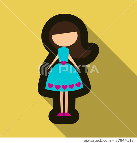 Vector illustration cartoon mother . Isolated Vector illustration cartoon mother . Isolated 37944112