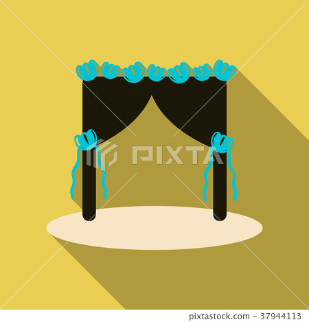Wedding arch with flowers. Vector illustration Wedding arch with flowers. Vector illustration 37944113