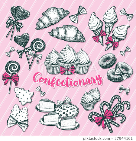 Bakery and pastry,confectionery for winter holiday 37944161