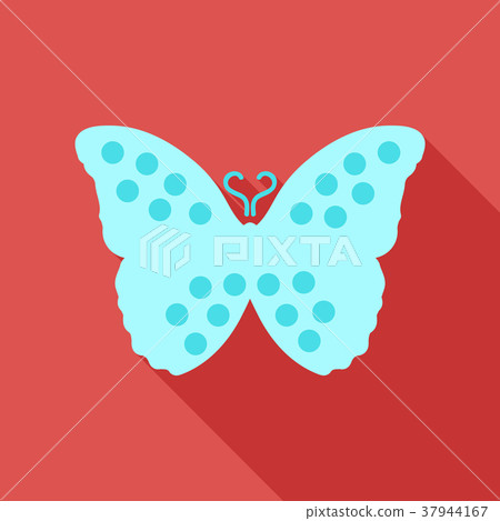 Colorful abstract watercolor butterfly on a white Colorful abstract watercolor butterfly on a white 37944167