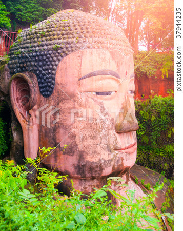 Close-up view of Dafo - Giant Buddha statue in 37944235