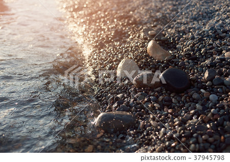 Scenic colorful sunset at the sea coast. Good for Scenic colorful sunset at the sea coast. Good for 37945798