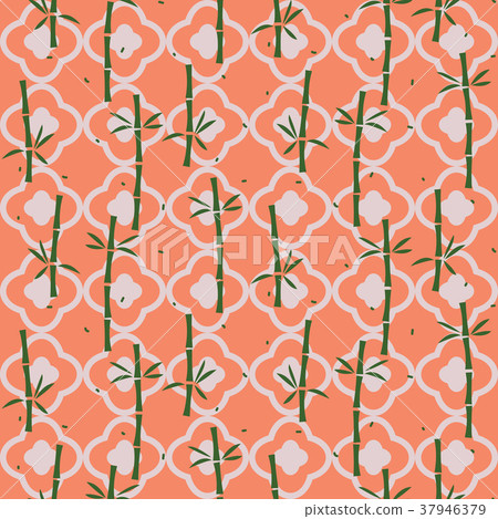 Bamboo plant asian seamless pattern. Bamboo plant asian seamless pattern. 37946379