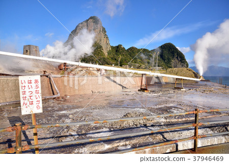 Ibusuki City Yamakawa scenery Fushime Onsen source Kiyoshi Takeyama Salt factory ruins 37946469