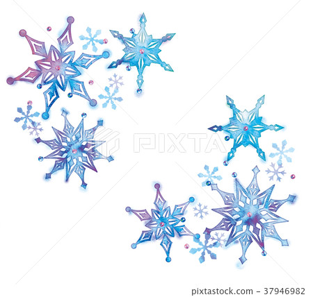 Snow crystal illustration Snow crystal illustration 37946982