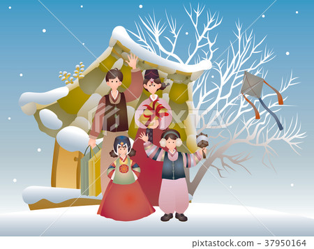 New Year and Four Seasons 37950164