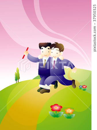 illustration, man, Running 37950325