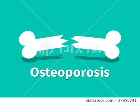 Osteoporosis, Broken bone in vector design 37950741