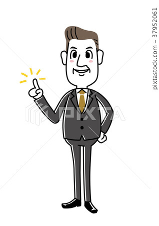 Middle-aged businessman | Check gesture 37952061