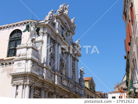 Facade of Santa Maria Zobenigo church in Venice 37952622
