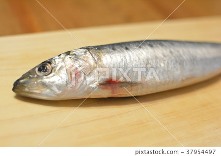 Sardines on a cutting board Sardines on a cutting board 37954497