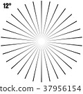 Abstract Circular Geometric Burst Rays On White 37956154