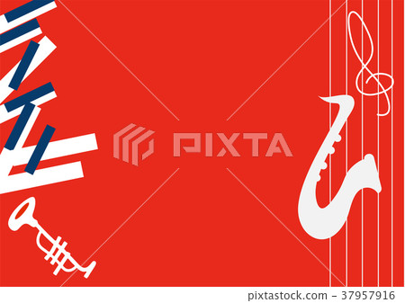Vector minimalistic illustration for music concert, jazz festival or theater live performance. Vector minimalistic illustration for music concert, jazz festival or theater live performance. 37957916