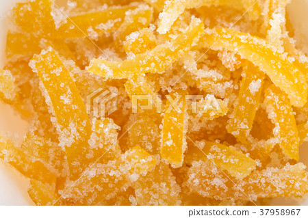 Candied orange zest. Candied orange zest. 37958967