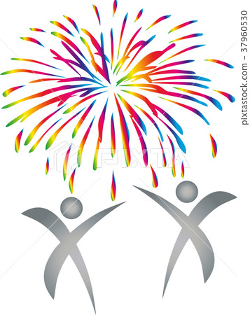 Fireworks, explosion, people, celebration, logo Fireworks, explosion, people, celebration, logo 37960530