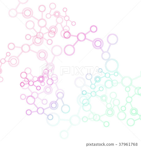 Design science concept. Vector molecule background Design science concept. Vector molecule background 37961768