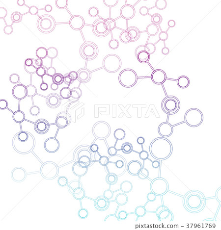 Design science concept. Vector molecule background Design science concept. Vector molecule background 37961769