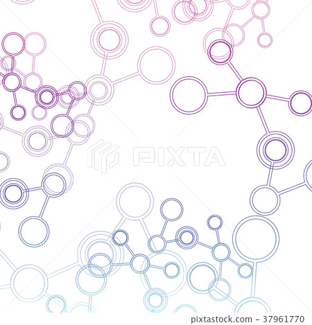 Design science concept. Vector molecule background Design science concept. Vector molecule background 37961770