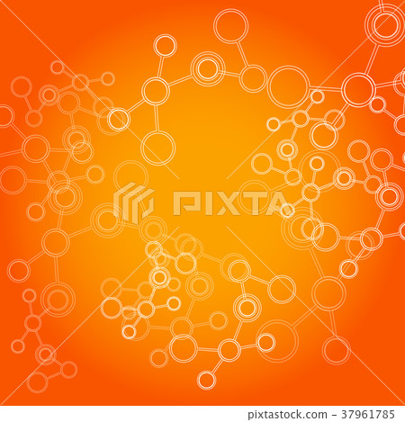 Abstract connection structure. Vector science Abstract connection structure. Vector science 37961785