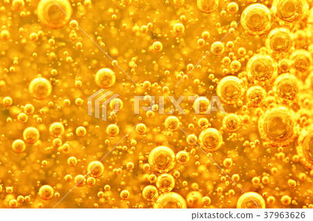 Golden background with big and small gold bubbles Golden background with big and small gold bubbles 37963626
