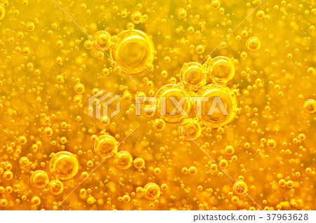 Golden background with big and small gold bubbles Golden background with big and small gold bubbles 37963628
