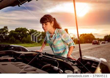 Damage to vehicle problems on the road. 37964511