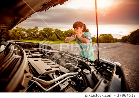 Damage to vehicle problems on the road. 37964512