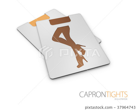 Shiny tights with sparkles. Fashion model  37964743