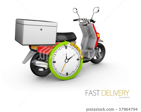 Delivery ride scooter motorcycle service 37964794