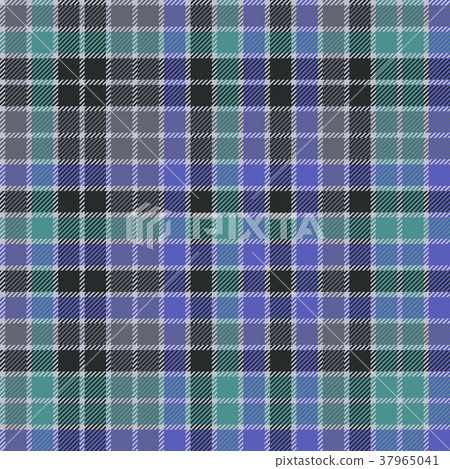 Blue colors check plaid seamless pattern 37965041