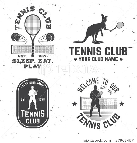 Tennis club. Vector illustration. 37965497