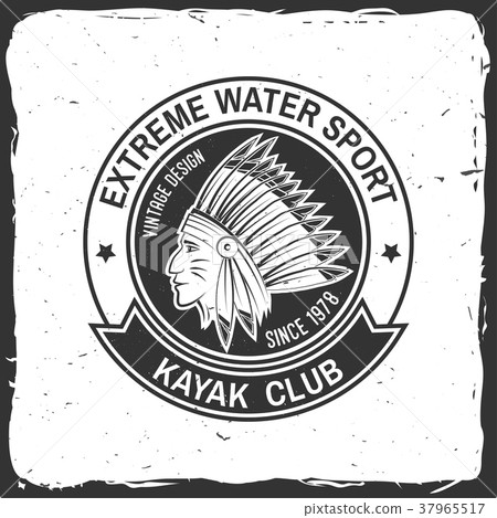 Kayak club. Vector illustration. Kayak club. Vector illustration. 37965517