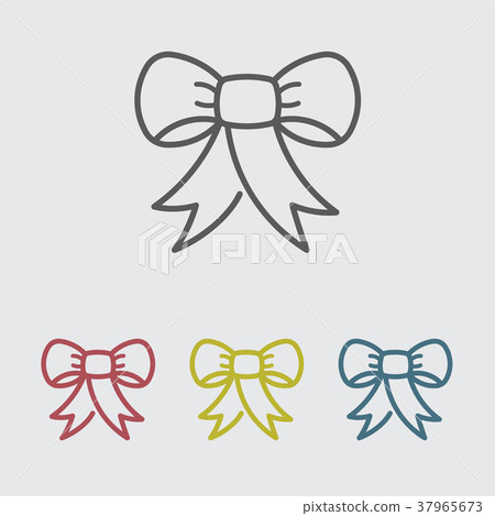 Ribbon line icon 37965673