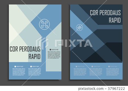 Vector brochures template for presentations 37967222