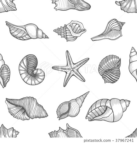 Hand drawn seamless pattern 37967241