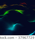 Abstract background. Fractal waves digital area 37967729