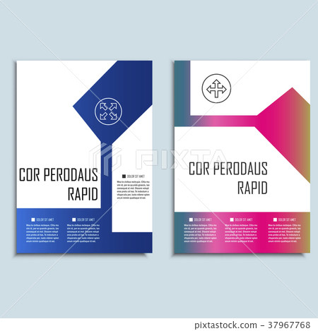 Vector brochures template for presentations 37967768