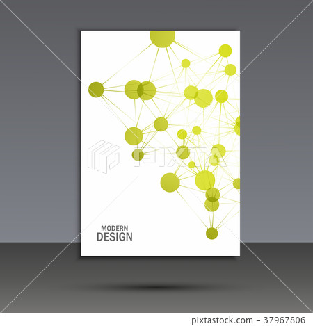Vector abstract molecular structure. Cover 37967806