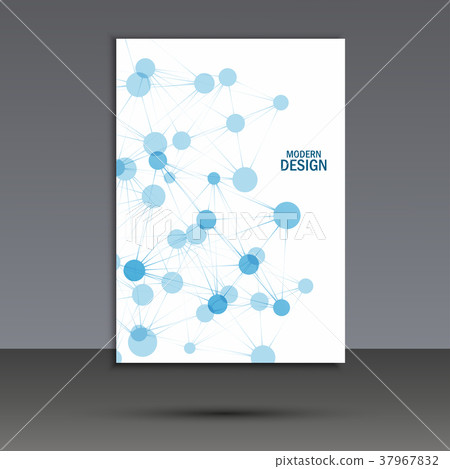 Vector abstract molecular structure. Cover Vector abstract molecular structure. Cover 37967832