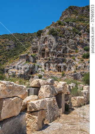 Ancient lycian Myra rock tomb Ancient lycian Myra rock tomb 37969553