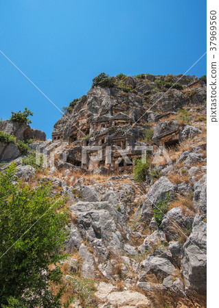 Ancient lycian Myra rock tomb Ancient lycian Myra rock tomb 37969560