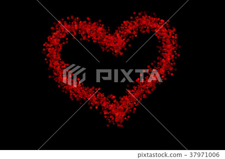 Red heart icon isolated on black background Red heart icon isolated on black background 37971006