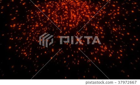 Hot glowing embers. Digital illustration 37972667