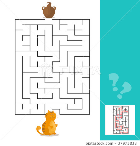 Cartoon Vector - Maze or Labyrinth Game for Cartoon Vector - Maze or Labyrinth Game for 37973838